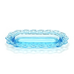 Daisy & Button Blue by L. G. Wright, Glass Butter Dish Bottom