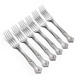Morning Glory by Alvin, Sterling Luncheon Forks, Set of 6