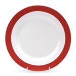 Classic Band Red by Martha Stewart, Stoneware Dinner Plate