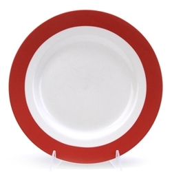 Classic Band Red by Martha Stewart, Stoneware Salad Plate