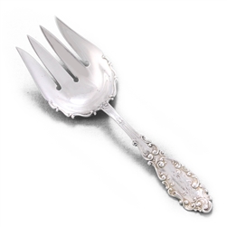 Luxembourg by Gorham, Sterling Salad Serving Fork, Monogram BE