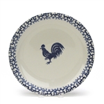 Sponge Blue Rooster by Tienshan, Stoneware Dinner Plate