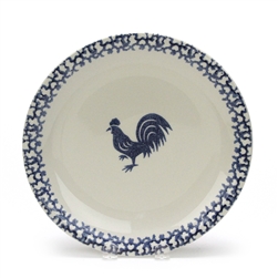 Sponge Blue Rooster by Tienshan, Stoneware Dinner Plate