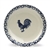 Sponge Blue Rooster by Tienshan, Stoneware Salad Plate