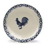 Sponge Blue Rooster by Tienshan, Stoneware Salad Plate