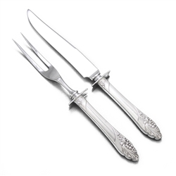 Evening Star by Community, Silverplate Carving Fork & Knife, Steak
