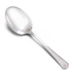 Deauville by Community, Silverplate Berry Spoon, Monogram E
