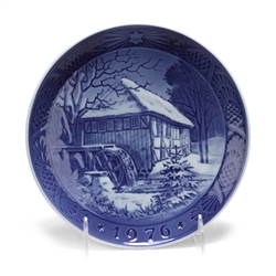 Christmas Plate by Royal Copenhagen, Porcelain Decorators Plate, Vibaek Water Mill