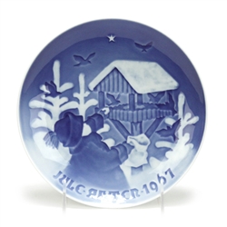Christmas Plate by Bing & Grondahl, Porcelain Decorators Plate, Sharing The Joy Of Christmas
