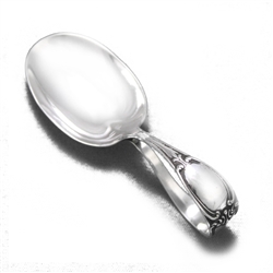 Baby Spoon, Curved Handle by Birks, Sterling, Scroll Design