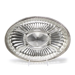 Relish Dish, Silverplate/Glass, 5-Part, Gadroon Edge