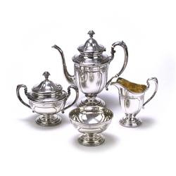 Louis XIV by Towle, Sterling 4-PC Coffee Service w/ Waste Bowl