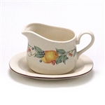 Abundance by Corning, Vitrelle Gravy Boat & Tray