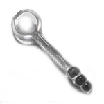 Candlewick by Imperial, Glass Mayonnaise Ladle, Three Ball