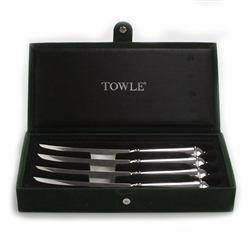 Steak Knives, Set of 4 by Towle, Stainless, Finial Design