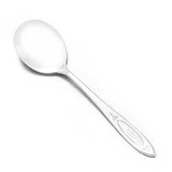 Adam by Community, Silverplate Round Bowl Soup Spoon, Monogram D