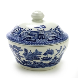 Blue Willow by Churchill, Stoneware Sugar Bowl w/ Lid