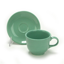 Fiesta, Green by Homer Laughlin Co., Ceramic Cup & Saucer