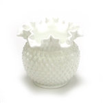 Hobnail Milk Glass by Fenton, Glass Vase