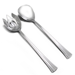 Brookshire by Reed & Barton, Stainless Salad Serving Spoon & Fork, Large