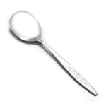 Sugar Spoon by Japan, Stainless, Rose & Leaf Design