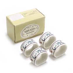 Annette by Mikasa, China Napkin Ring, Set of 4