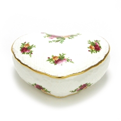 Old Country Roses by Royal Albert, China Heart Shaped Box