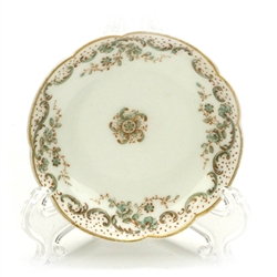 Individual Butter Pat by Haviland & Co., Limoges, Porcelain, Turquoise Scroll