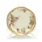 Individual Butter Pat by Haviland & Co., Limoges, Porcelain, Pink Flowers