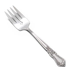 Valley Rose by Wm. A. Rogers, Silverplate Cold Meat Fork