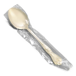 Summer Rose by International, Gold Electroplate Place Soup Spoon