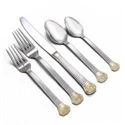 Charlemagne, Gold Accent by Wallace, Stainless 5-PC Setting