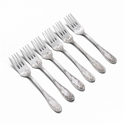 Thistle by R. & B., Silverplate Salad Forks, Set of 6