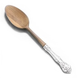King Edward by Gorham, Sterling Salad Serving Spoon, Hollow Handle, Wood Top