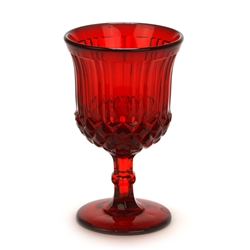 Sawtooth Ruby by L. G. Wright, Glass Water Goblet