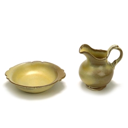 Plainsman, Gold by Frankoma Pottery, Earthenware Pitcher, Bowl