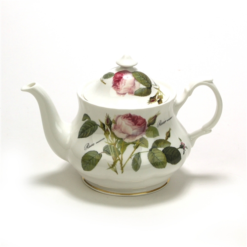 Redoute Roses by Roy Kirkham, China Teapot
