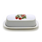 Strawberry Country by McCoy, Stoneware Butter Dish