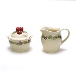 Jamberry by Pfaltzgraff, Stoneware Cream Pitcher & Sugar Bowl