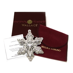 2003 Grande Baroque Snowflake Sterling Ornament by Wallace