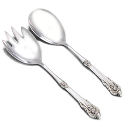 Grande Baroque by Wallace, Sterling Salad Serving Spoon & Fork