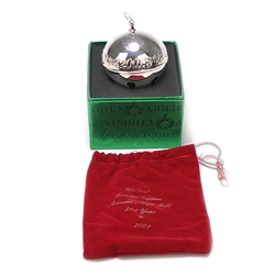 2001 Sleigh Bell Silverplate Ornament by Wallace