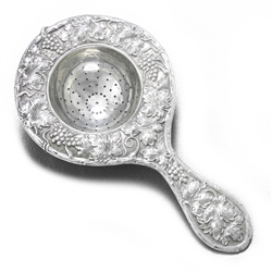 Tea Strainer by The Metcalf Co., Sterling, Grapes & Grape Leaves