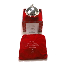 1999 Sleigh Bell Silverplate Ornament by Wallace