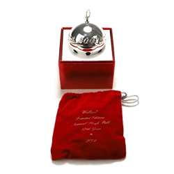 2002 Sleigh Bell Silverplate Ornament by Wallace