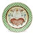 Twelve Days of Christmas by 222 Fifth, PTS, Stoneware Salad Plate, 2 Turtle Doves