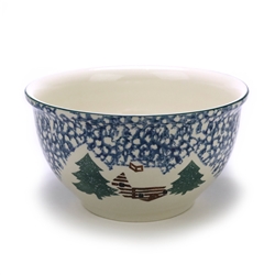 Cabin in The Snow by Tienshan, Stoneware Mixing Bowl, Large