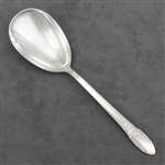 First Love by 1847 Rogers, Silverplate Berry Spoon, Engraved Bowl
