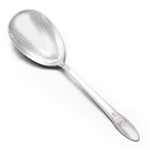 First Love by 1847 Rogers, Silverplate Berry Spoon, Engraved Bowl