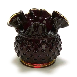 Hobnail Ruby by Fenton, Glass Vase